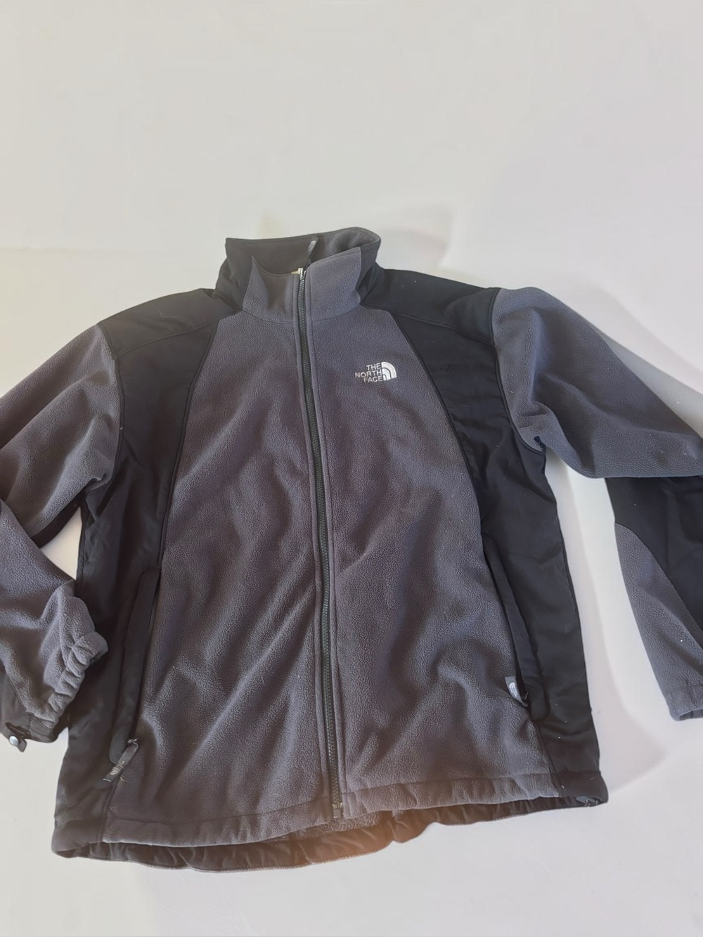 The North Face Denali Fleece Jacket Men's Large Gray Black Gorpcore